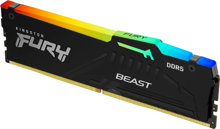 Оперативная память 32Gb DDR5 6000MHz Kingston Fury Beast RGB (KF560C36BBE2A-32)